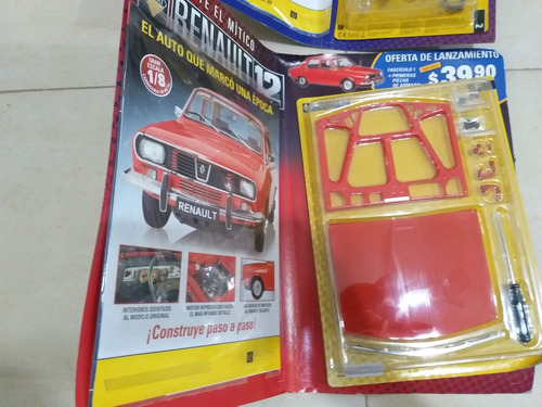 1/8 Eaglemoss Renault 12 Fascículos Del 1 Al 8 Y 10,18 Rojo (Usado)