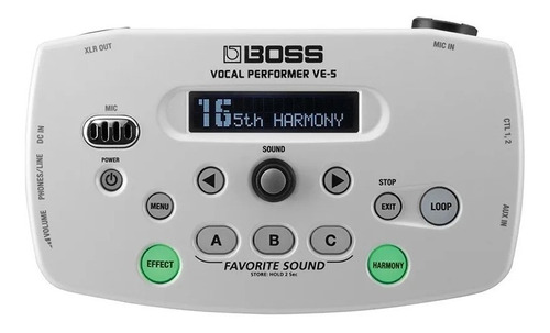 Pedal Processador Voz Boss Ve-5 Wh Vocal Performer Roland