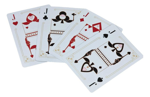 Baraja Alice In Wonderland - Bicycle Disney Naipe Premium Reverso Blanco Idioma Inglés