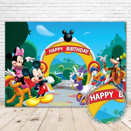 Similar Mickey Mouse Clubhouse Feliz Cumpleaños Backdrop 5x3