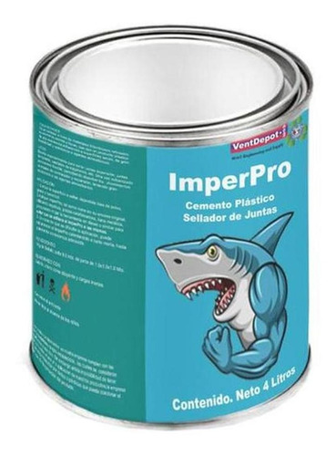 Impermeabilizante Color Negro, Mxipp-001, 4l, Sellador Pasta