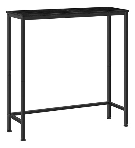 Ybing Mesa De Consola Estrecha Mesa De Sofá (negro)