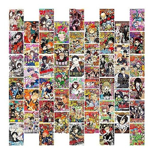 Poster 8tehevin - Juego De 50 Portadas De Revistas De Anime | Cuotas sin  interés