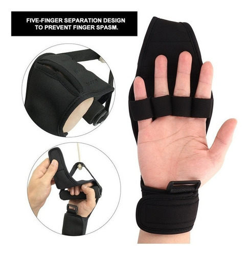 3×guantes Fijos Mano Dedos Rehabilitación Accesorios