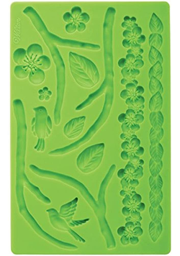 Wilton Silicone Nature Designs Fondant Y Pasta De Goma Molde