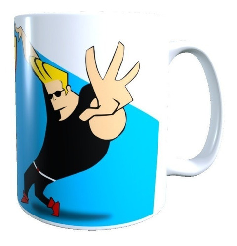 Taza Johnny Bravo Animado Retro Diseño 1