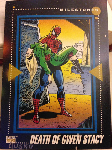 Tarjeta Marvel 1992 # 197 Death Of Gwen Stacy Impel