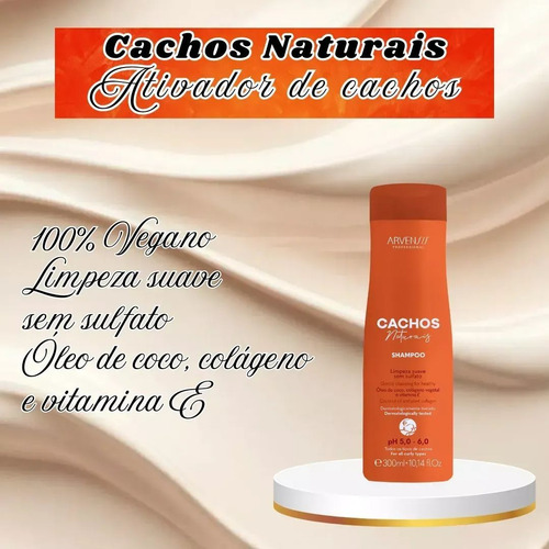 Sh Arvensis 300ml Cachos Nat S/sulfato