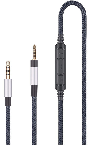 Cable Con Microfono Para Sennheiser  Pxc550, Pxc480