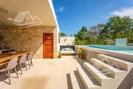 Penthouse Amueblado En Renta En Tulum Region 15 Riviera Maya Con Rooftop Y Piscina Privada Alrz9018
