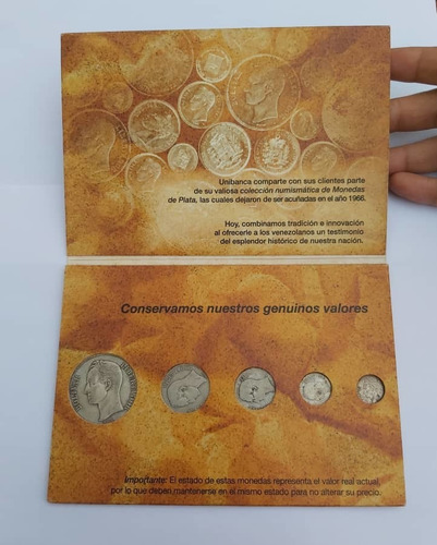 Imagen 1 de 2 de Colección Numismatica Monedas De Plata Venezolanas