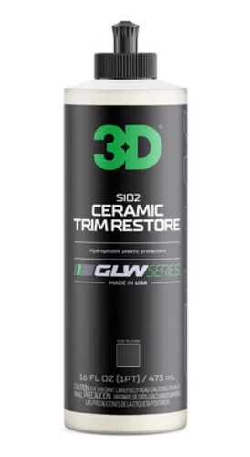 3d Ceramic Trim Restore Restaurador De Plasticos De 500 Ml