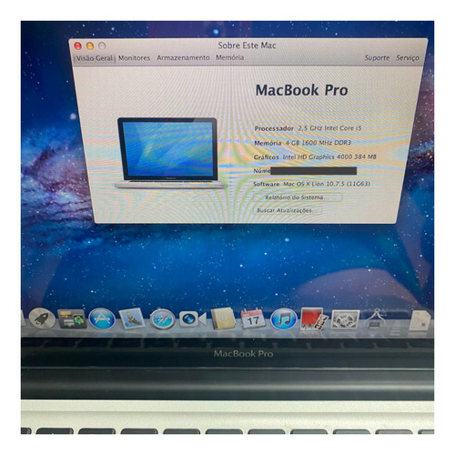 Macbook Pro Modelo A1278 - 4gb 1600 Mhz Ddr3 - Intel Core I5 (Usado)