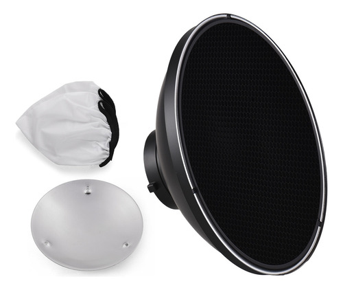 Reflector Beauty Dish Beauty Standard, Soporte Blanco