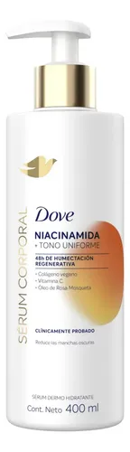Dove Sérum Corporal con Niacinamida, Uniforma el Tono y Reduce Manchas Oscuras