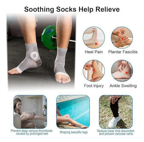 2 Pares De Calcetines De Compresión Para Neuropatía,