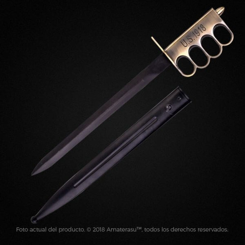 Imagen 2 de 6 de Cuchillo Daga De Trinchera 1918 1° Guerra Con Manopla