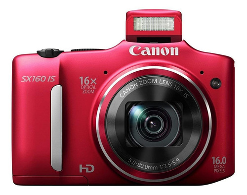 Canon PowerShot SX SX160 IS compacta color  rojo