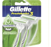 Comprar Máquina Para Afeitar Gillette  Prestobarba3 Sensitive 2 U
