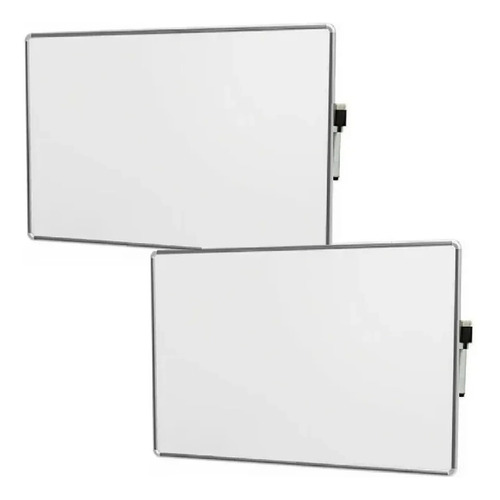 2 Quadro Branco Lousa Magnética 40x30 Planner Caneta Brinde