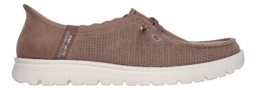 Tenis Skechers Mujer Slip Ins Venice Coastal Groove Marron