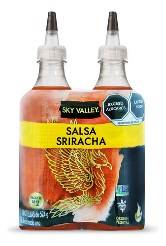 Salsa Sriracha Sky Valley 2 Botellas De 524g