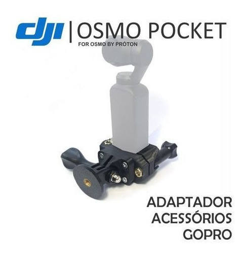 Kit 4 Em 1 Para Osmo Pocket - Suportes Adaptadores E Led