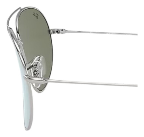 Gafas de sol Ray-ban Lenny Kravitz de metal 0rbr0101s003/3062 con montura plateada, varilla plateada, lentes plateadas, diseño de aviador