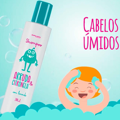 Shampoo Arruda E Citronela Com Lavanda 190ml - Abelha Rainha