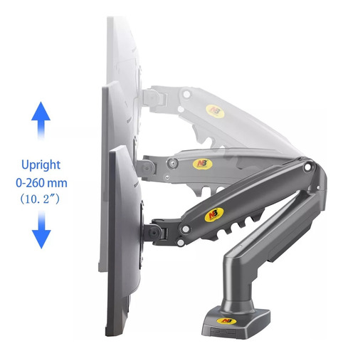 Soporte Monitor Neumático Escritorio Base Xl 17 32 Pulgadas