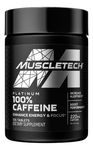 Cafeina 220mg 125tabs Muscle T - Unidad a $56980