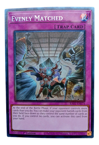 Yugioh Tcg Evenly Matched Collector's Rare Original Konami