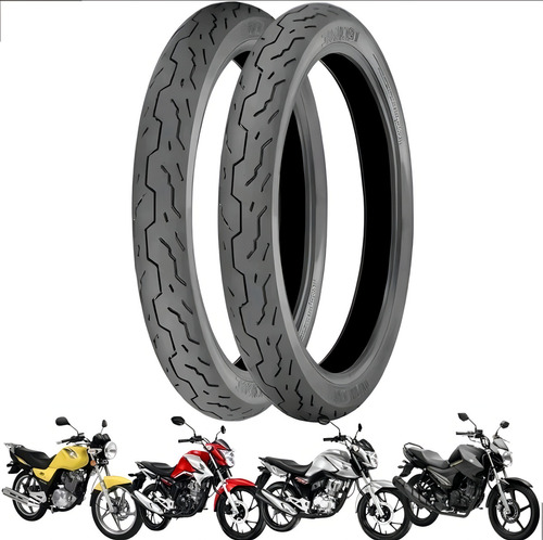 Par Pneu Speed Technic 90/90-18 + 80/100-18 Uso Sem Camara