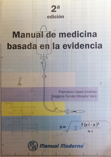 Libro Manual De Medicina Basada En Evidencia Francisco Lopez