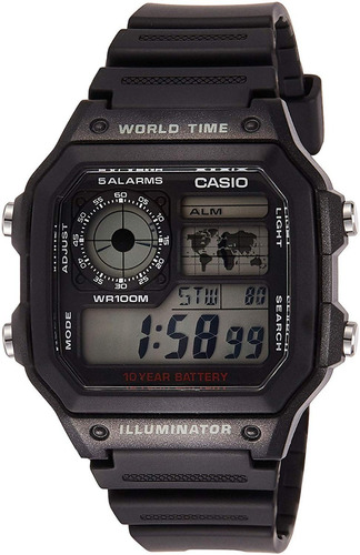 Reloj Casio Digital Illuminator World Time Retro Original 