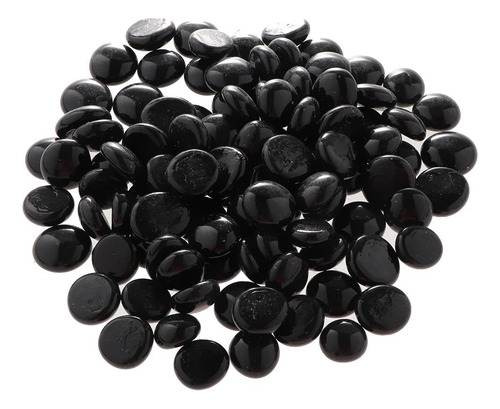 100 Unids Hermosa De Peces Piedras De Cristal Piedras Negro