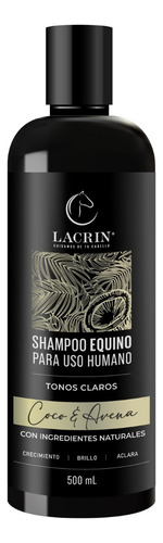 Shampoo Para Cabello Cola De Caballo Lacrin Coco Avena 500ml