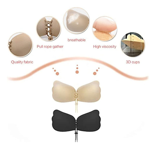 Magicbra Brasier Adherible Invisible Copas Push Up Strapless