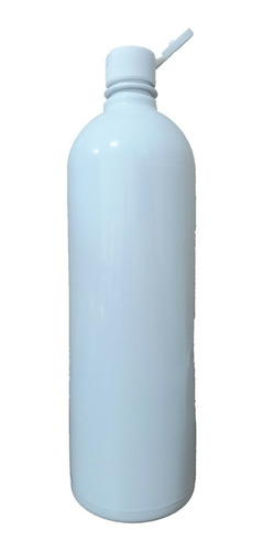 Botella Pet Blanca Modelo Alto 1lt Tapa Flip Top Pack X20