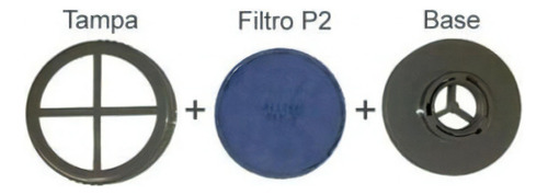 Kit de mascarilla respiratoria Epi, 1 filtro P2, polvo, con gafas de talla única