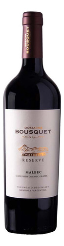 Vino Domaine Bousquet Reserva Malbec Orgánico 6x750 Ml