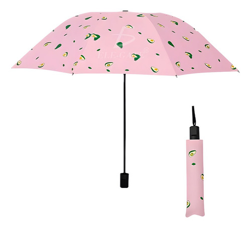 Paraguas Plegable Diseño Aguacate Resistente Lluvia Viento