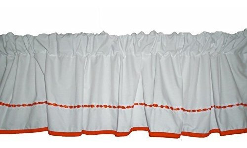 Baby Doll Bedding Unique Window Valance, Naranja