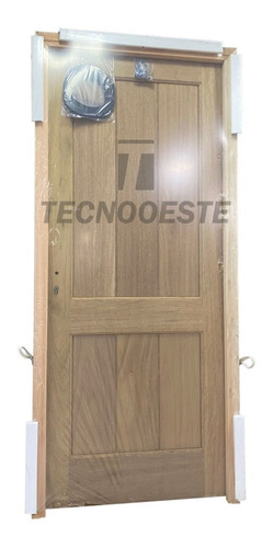 Puerta Oblak Madera Exterior 80x200 Cm Cedro Arana 2616 