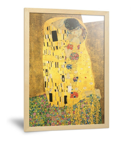 Cuadro El Beso Klimt Láminas Poster Arte Para Imprimir 20x30