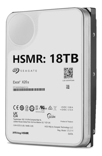 Disco Duro Seagate Hdd 18tb Exos X20z St18000nm013j