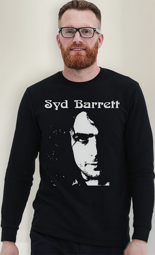 Polera Ml Syd Barret Face Stencil N Rock Abominatron