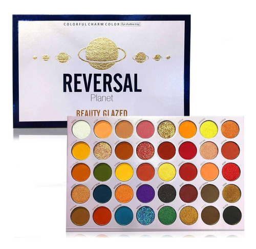 Paleta de sombras de ojos esmaltadas Reversal Planet Beauty