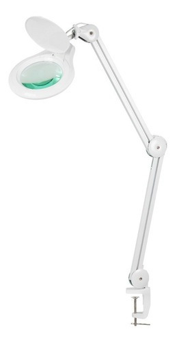 Lupa de bancada estetica led com dimmer Solver HL410 Branco