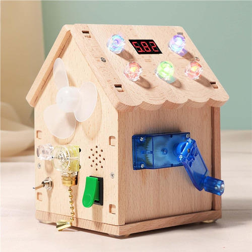S Brinquedo Montessori De Placa Ocupada De Casa De Madeira,